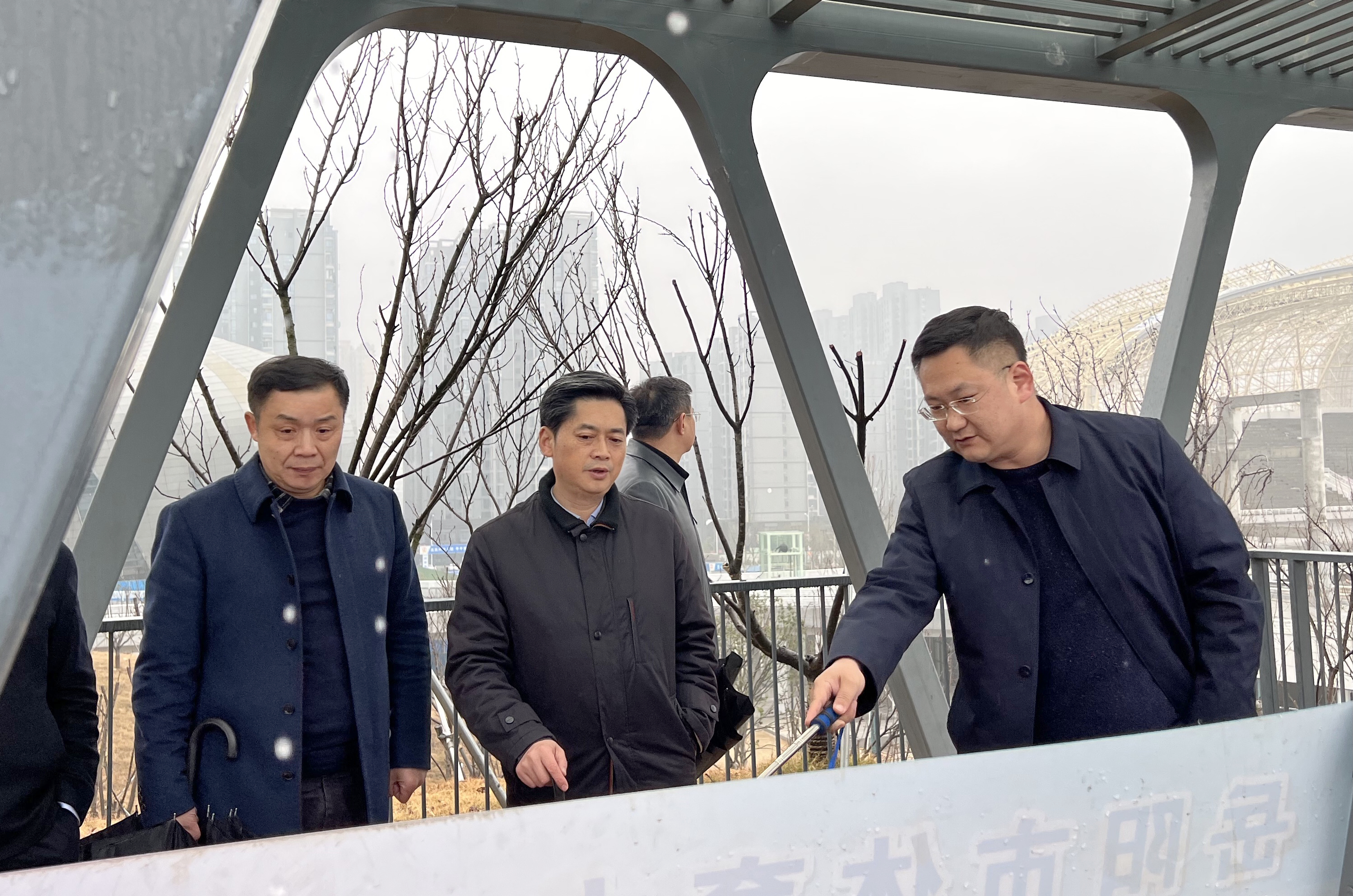 1月24日下午，趙岳平率隊(duì)調(diào)研省運(yùn)會(huì)場(chǎng)館建設(shè)工作.jpg